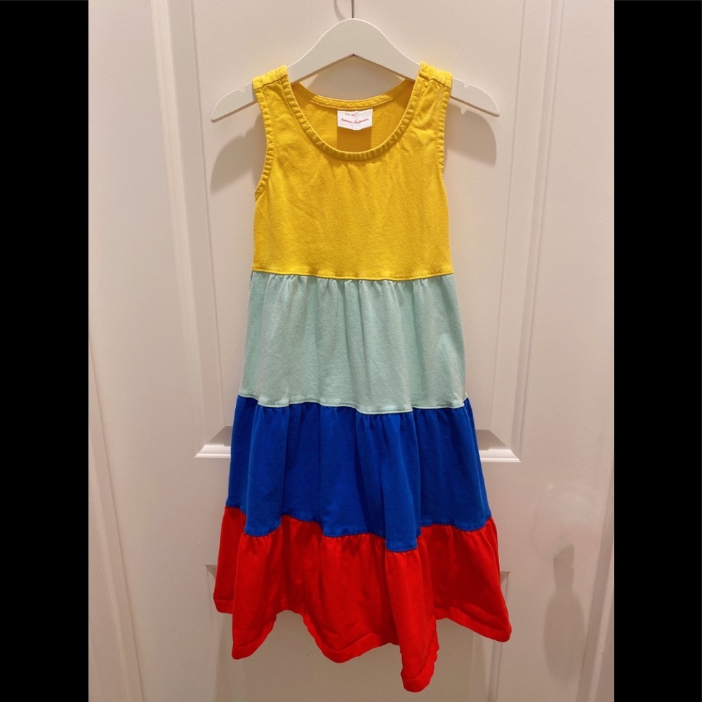 Hanna andersson organic cotton rainbow dress size 120cm US 6-7